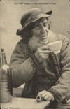 CPA En Bretagne Une Bonne Bolee De Cidre Homme Folklore