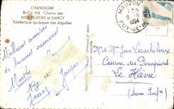 CPA L'Auvergne chaine Des Monts Dore Et Sancy Teleferique Qu Dessus Des Aiguilles