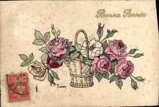 CPA Fantaisie Fleurs