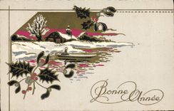 CPA Fantaisie Bonne annee