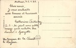 CPA Fantaisie Bonne annee