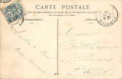 VINTAGE POSTCARD Paris Church Etienne Saint Of the Mount the Hunting Of Sainte Genevieve