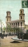 VINTAGE POSTCARD Paris Church St Sulpice