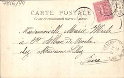 VINTAGE POSTCARD Concern Greuze Woman