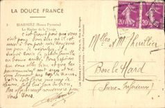 CPA La Douce France Biarritz Le Rocher De La Vierge