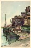 CPA Fantaisie Bateaux de peche