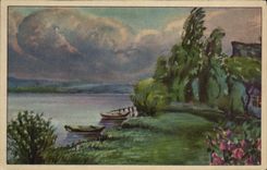 CPA Fantaisie Paysage 