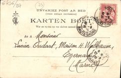 CPA Bretagne Les Chansons De Botrel Illustrees Les filles de chez nous Folklore