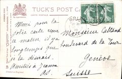 CPA Fantaisie Nearing home Bateau 