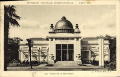 VINTAGE POSTCARD Fair Colonial International Paris Palate Of Martinique