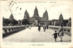 CPA Exposition Coloniale Internationale Paris Temple D'Angkor Vat