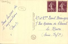 Panorama total de París de la exposición internacional de la POSTAL de la VENDIMIA con los lavabos de la torre Eiffel de Trocadero