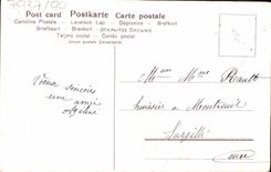 CPA Bonne Annee Fleurs Fer a cheval