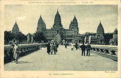 CPA Exposition Coloniale Internationale Paris 1931 Temple d'Angkor Vat