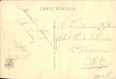 VINTAGE POSTCARD Fair Colonial International Paris Large avenue of the colonies