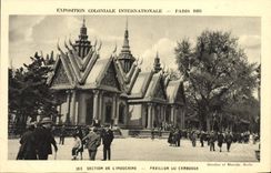 CPA Exposition Coloniale Internationale Paris 1931 Section de l'Indochine Pavillon du Cambodge 