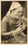 CPA Vieille fumeuse Pays de Quimper Folklore
