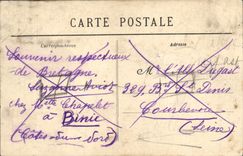 CPA En Bretagne Autour du lit clos Folklore