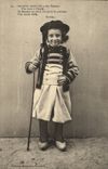 VINTAGE POSTCARD In Brittany Child Folklore
