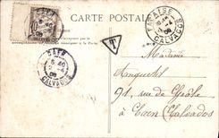 CPA Bretagne Le Double Lit Clos Folklore