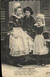 CPA Costumes Bretons Folklore