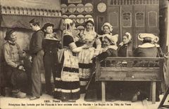 CPA Noce bretonne Folklore