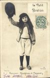 VINTAGE POSTCARD Breton the Small Folklore Child