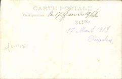 CARTE PHOTO Marin Daaden 1918