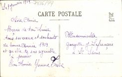 CPA Bonne Annee Bateau 