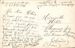 CPA Fantaisie Femme Noel Pere Noel