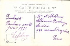 VINTAGE POSTCARD Happy Fantasy year Boat