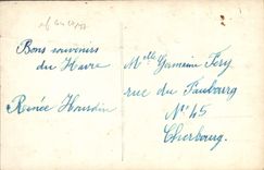 Barcos del infante de marina del hombre de la fantasía de la POSTAL de la VENDIMIA