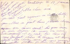 VINTAGE POSTCARD Fantasy Flowers Hairy Soldier