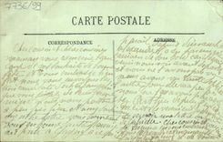 POSTAL Brelan de la VENDIMIA de Sr. Mahieu de los candidatos