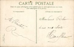 VINTAGE POSTCARD Fantasy Child wife Fishing with shrimps