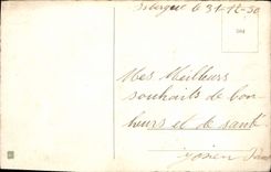 CPA Fantaisie Fleurs Fer a cheval