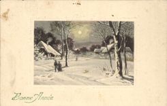 CPA Fantaisie Bonne annee