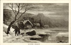 CPA Fantaisie Bonne annee