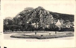 CPA Montagne du Roule avec jardin public