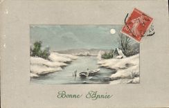 CPA Fantaisie Bonne annee