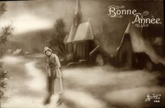 CPA Fantaisie Bonne annee