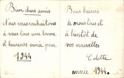 CPA Fantaisie Bonne annee Fer a cheval