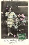 VINTAGE POSTCARD Fantasy Child My Best Kisses