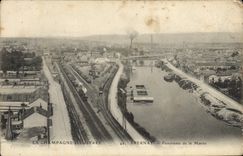 CPA Epernay Panorama de la Marne