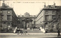 VINTAGE POSTCARD Paris the Collège de France