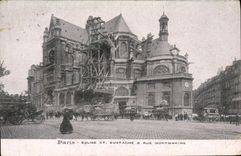 CPA Paris Eglise Saint Eustache Rue Montmartre