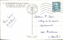 CPA La Delivrande de la Basilique La Vierge noire