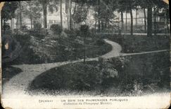 CPA Epernay Un coin des promenades publiques Champagne Mercier