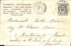 VINTAGE POSTCARD Fantasy Flowers Clock