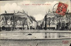 CPA Dijon Place du peuple St Pierre